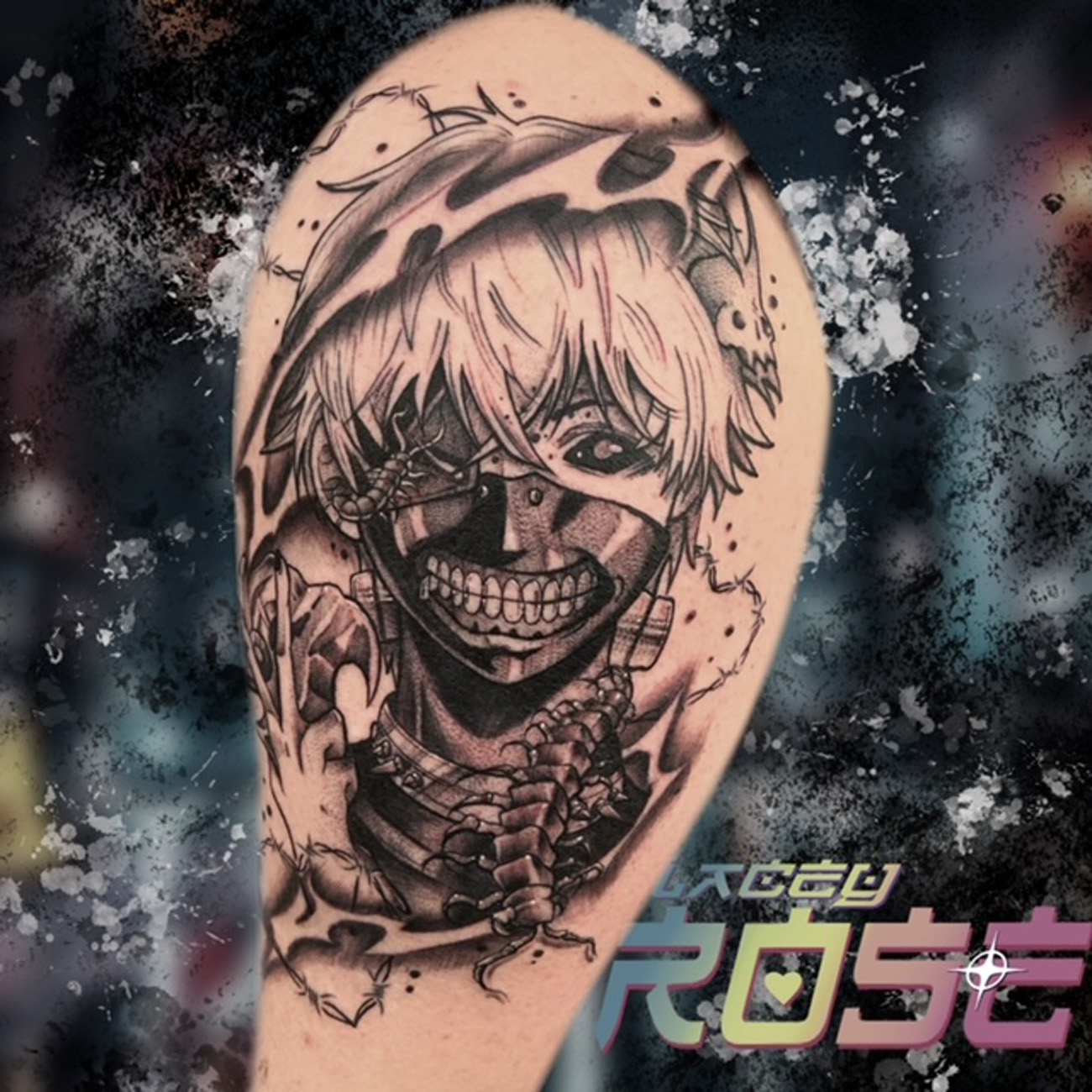 Anime Black And Gray Illustrative Tattoo By   Anime Black And Grey Illustrative . 